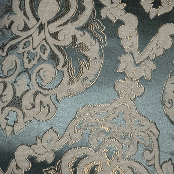 Elegant light blue & beige Decorative Pillow - Picture 2 of 3